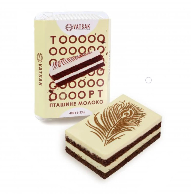 деталь Dort „Ptačí mléko“ 400g mrařený Vatsak