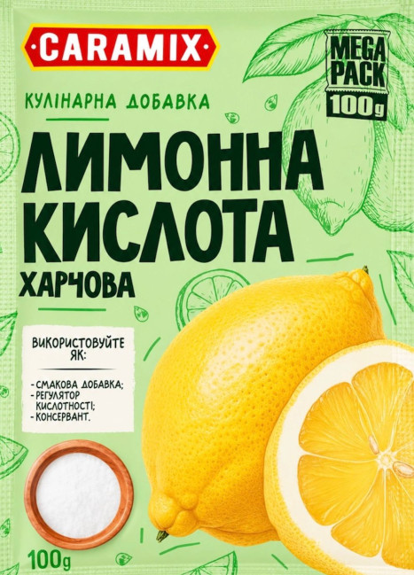 деталь Лимонная кислота 100 г Caramix