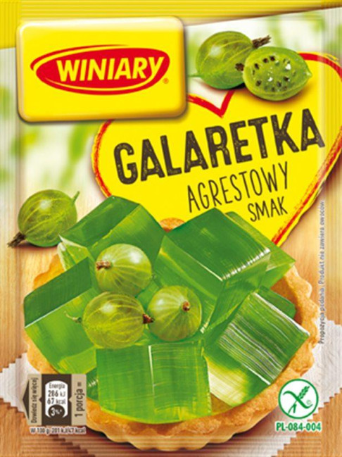 деталь Желе со вкусом крыжовника 75г Galaretka Winiary