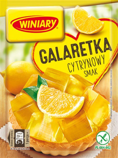 деталь Желе со вкусом лимона 75г Galaretka Winiary
