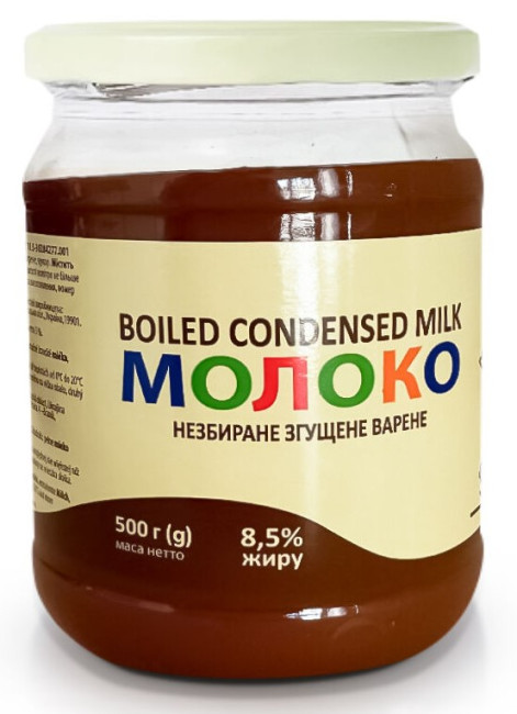 деталь Сгущенка вареная 8,5% 500г (стекло) Сладосвіт
