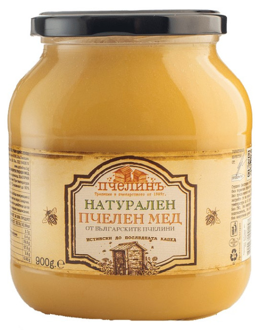 деталь Мед цветочный 450г Пчелинъ