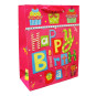 предварительный просмотр Dárková taška Happy Birthday ružová 32*11cm