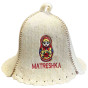 предварительный просмотр Шапка для бани (сауны) Матрешка