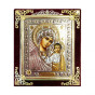 предварительный просмотр Икона в бархате  10х12см Казанская
