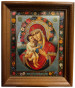предварительный просмотр Икона БМ Жировицкая 11х13см деревянная со стеклом